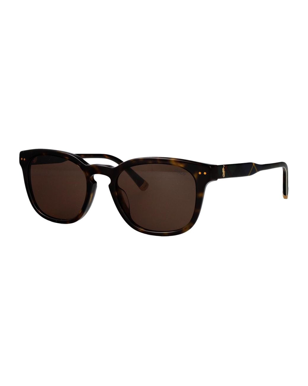 Polo Ralph Lauren Brown Acetate Sunglasses for men