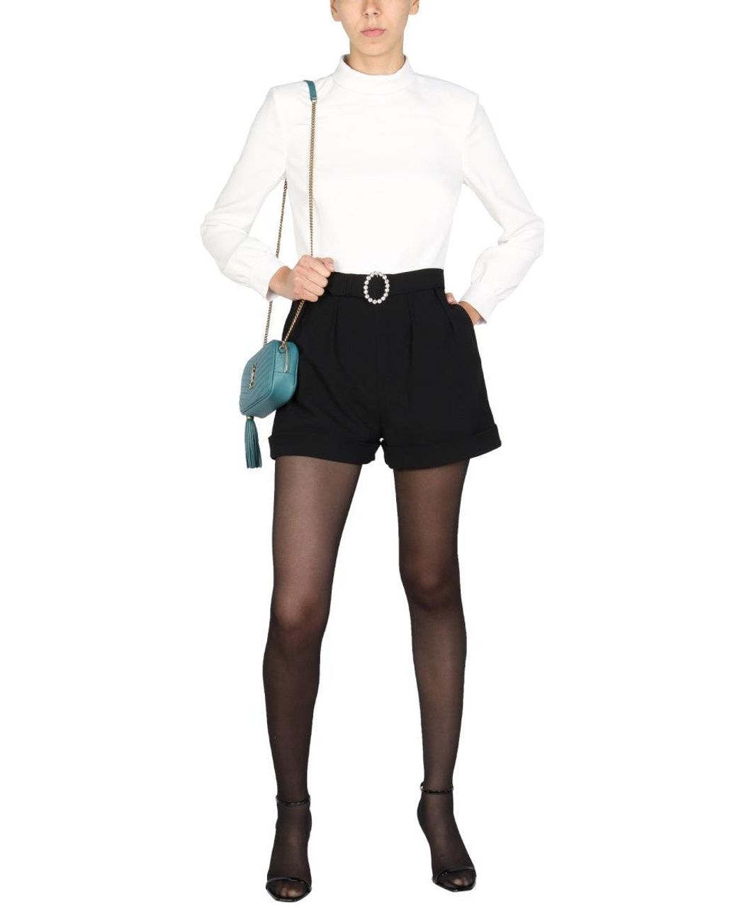 Saint Laurent Black Openback Suit