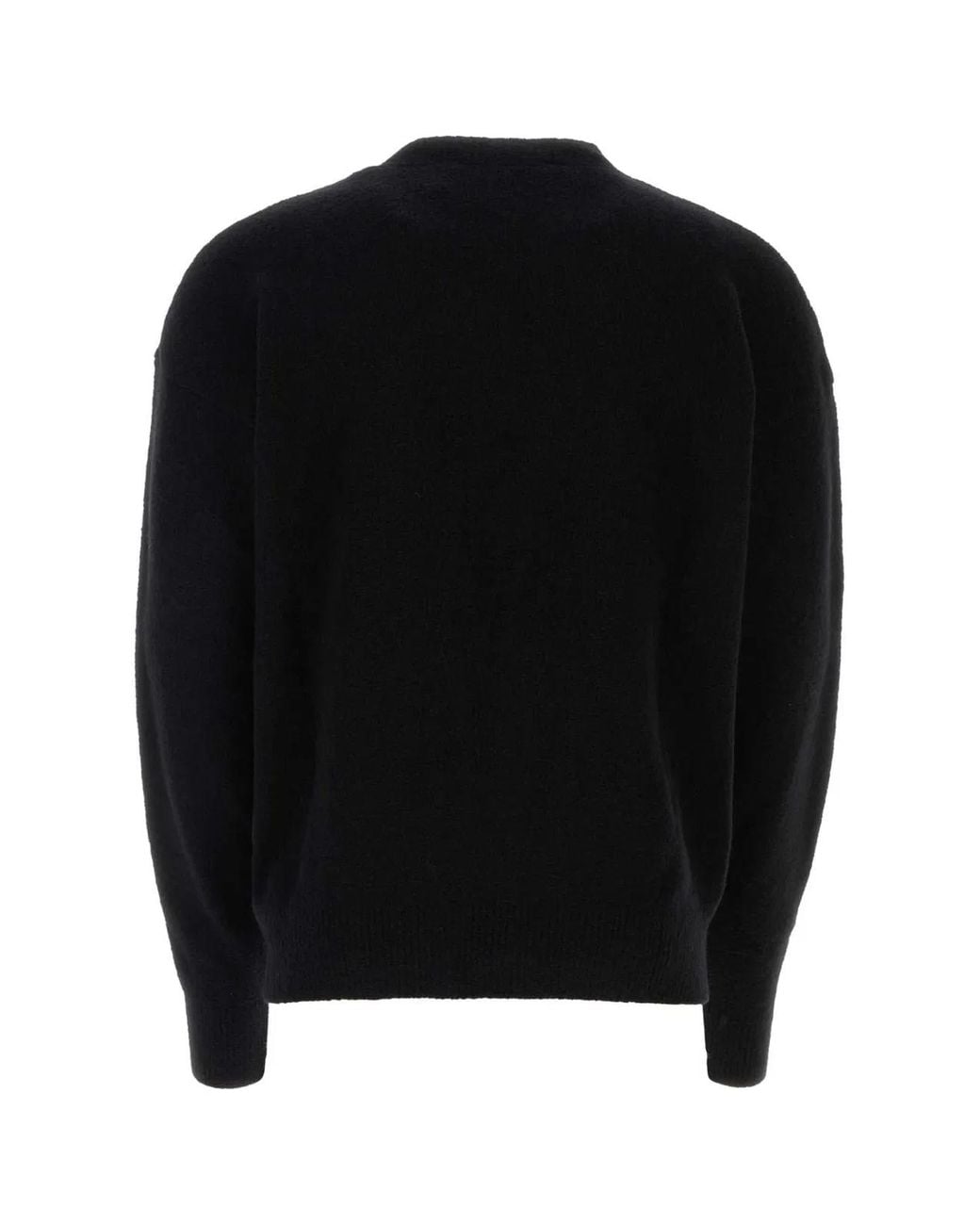 Palm Angels Black Stretch Wool Blend Sweater for men