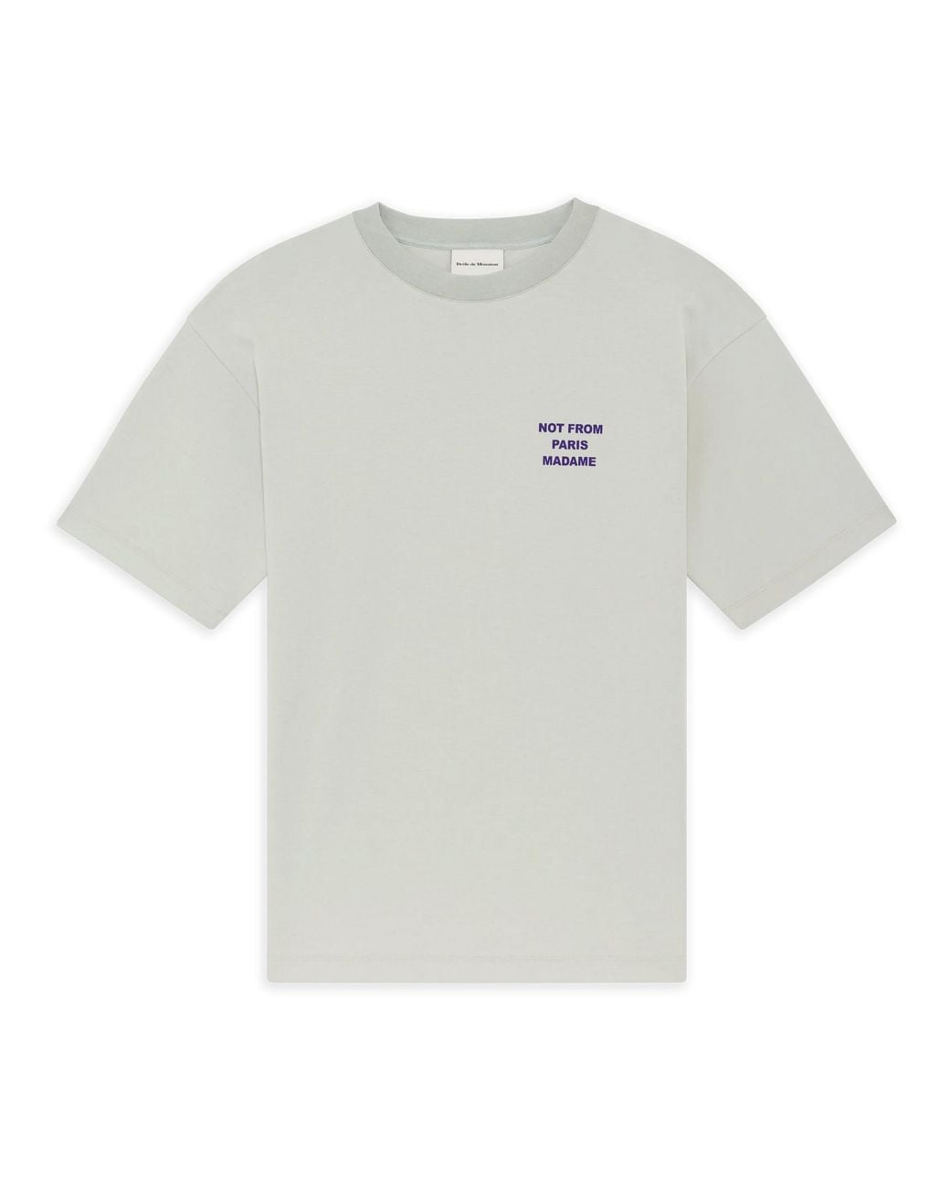 Drole de Monsieur White Bold Slogan T-Shirt for men