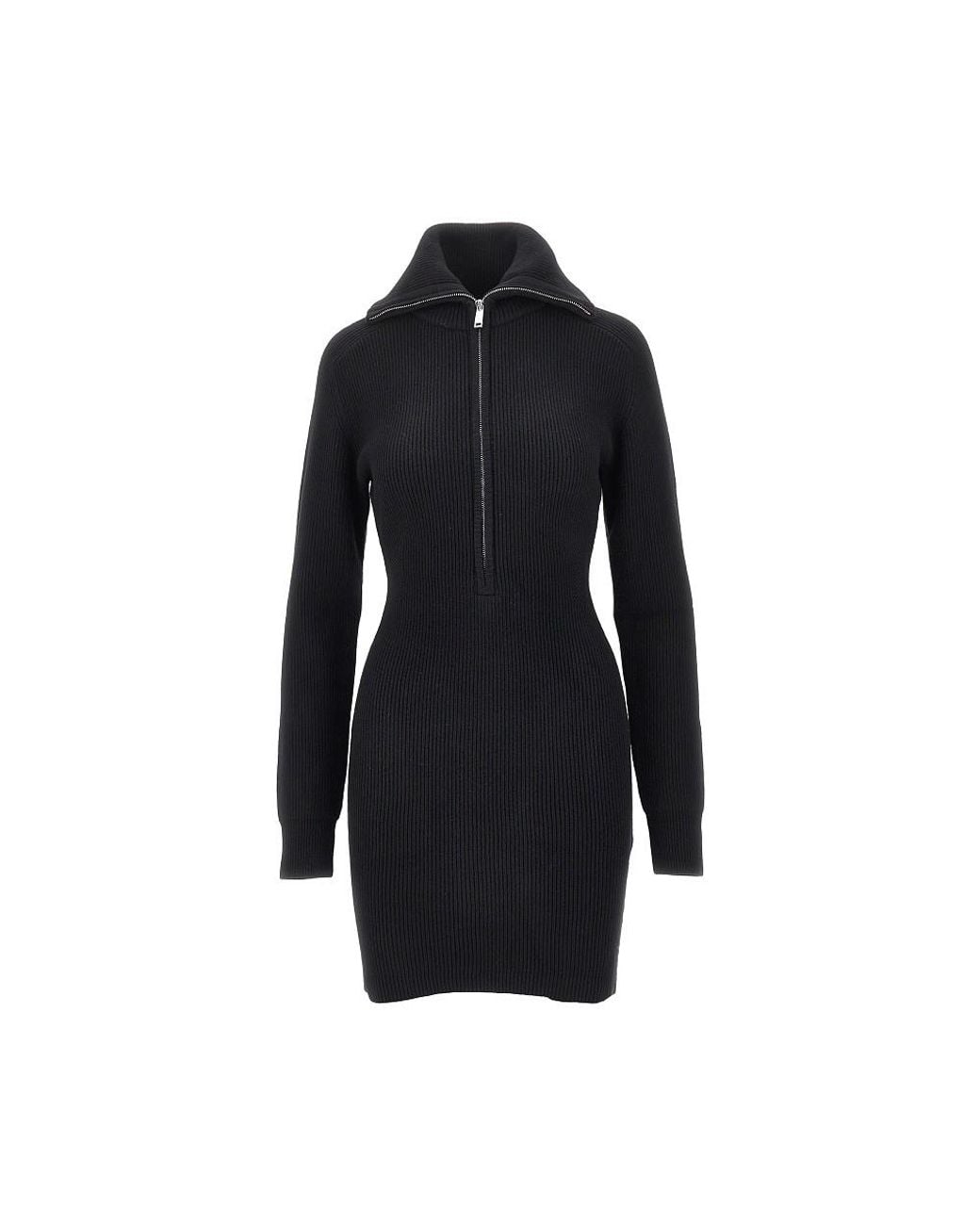 Anine Bing Black June Knitted Mini Dress