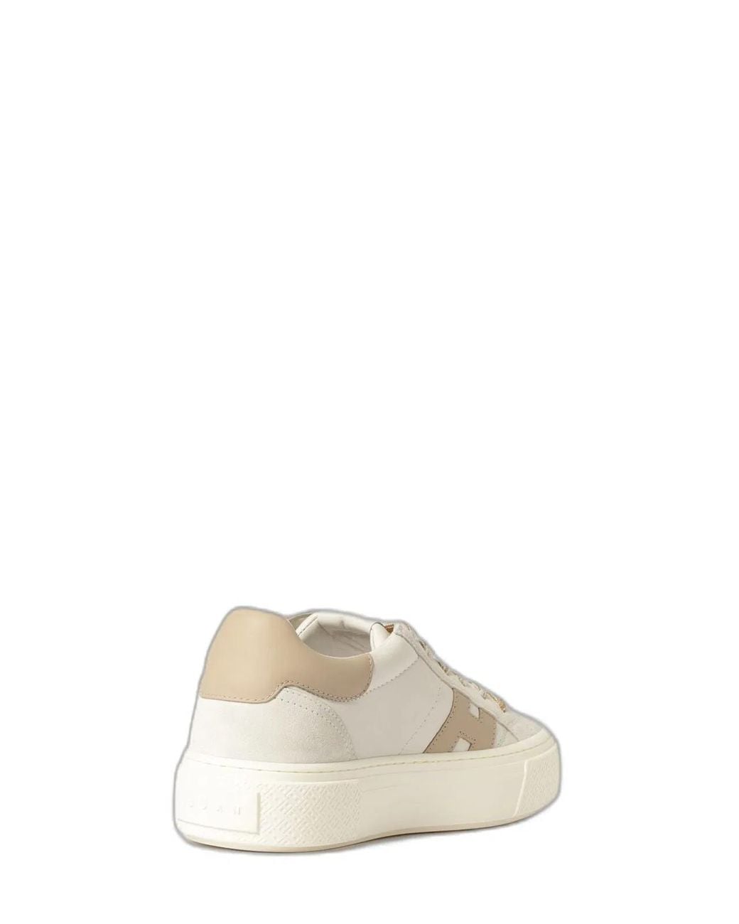 Hogan Natural Leather Flat Shoes