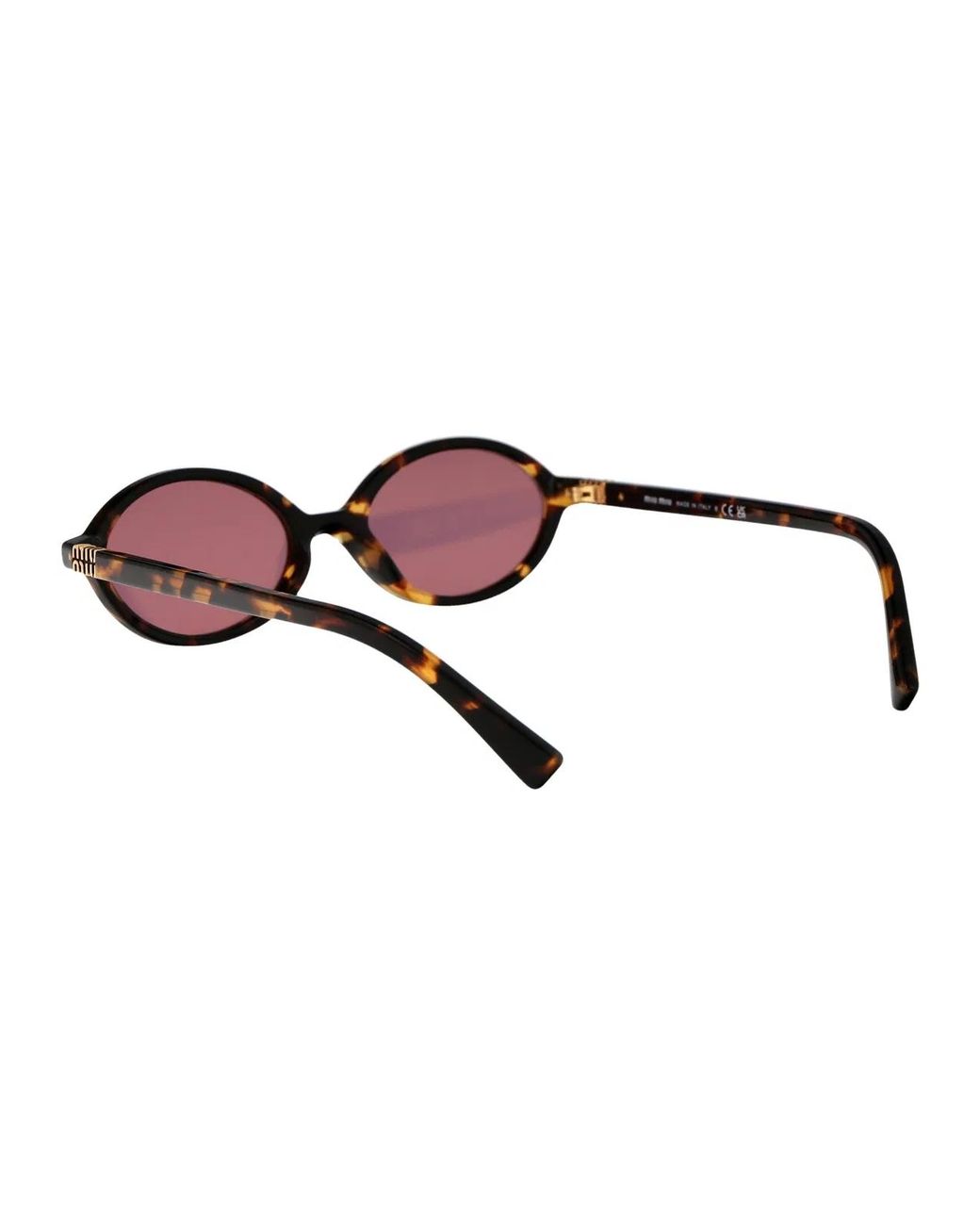 Miu Miu Pink Havana Miele Acetate Sunglasses