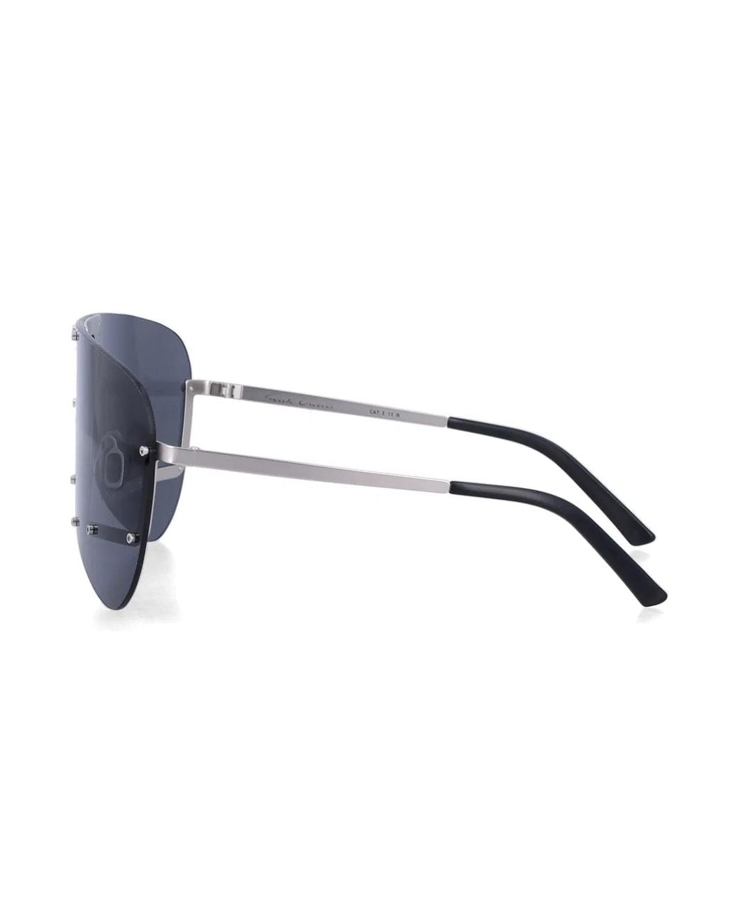 Rick Owens Blue Tower Shield Sunglasses for men