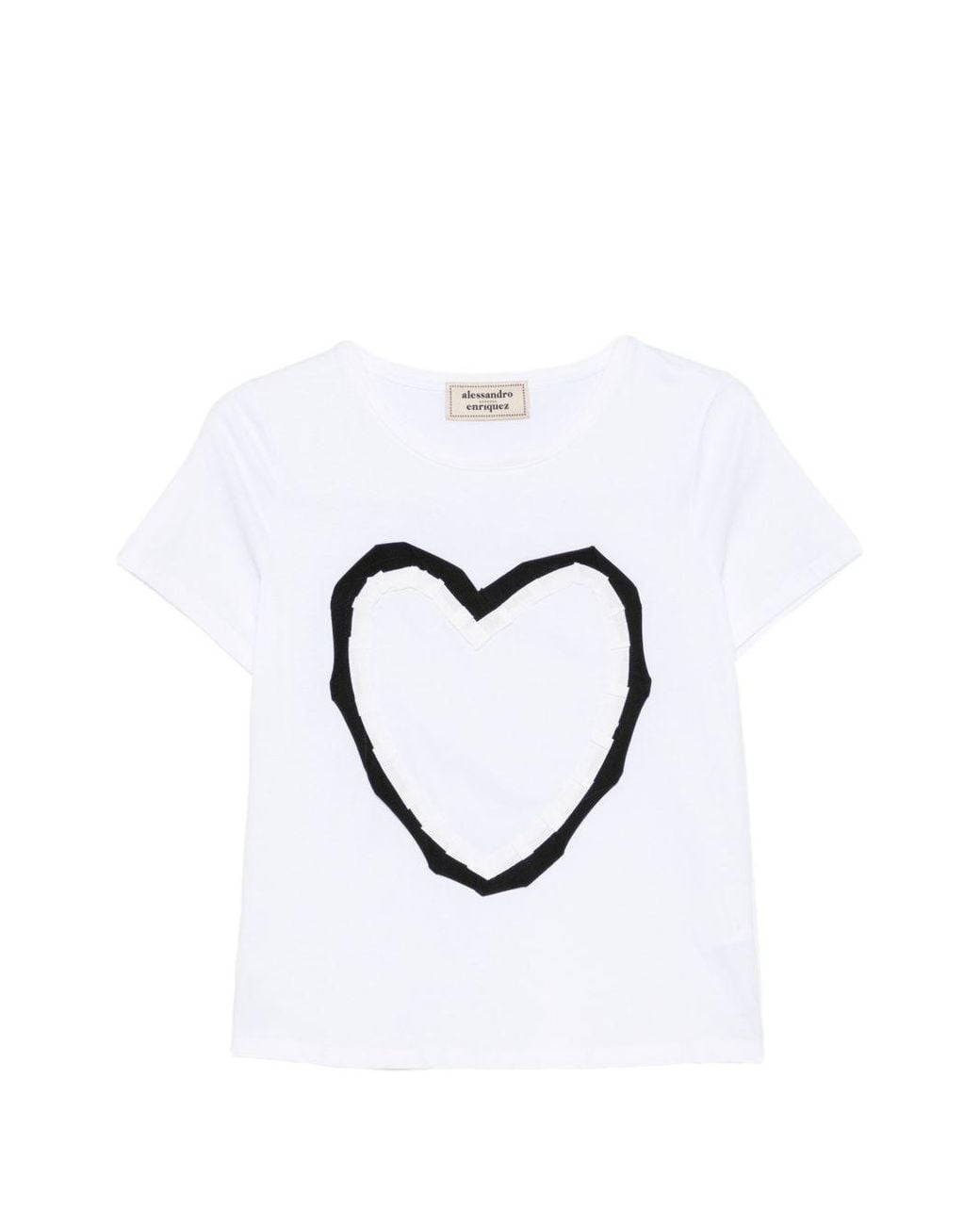 ALESSANDRO ENRIQUEZ Printed Cotton T-Shirt in Blue | Lyst