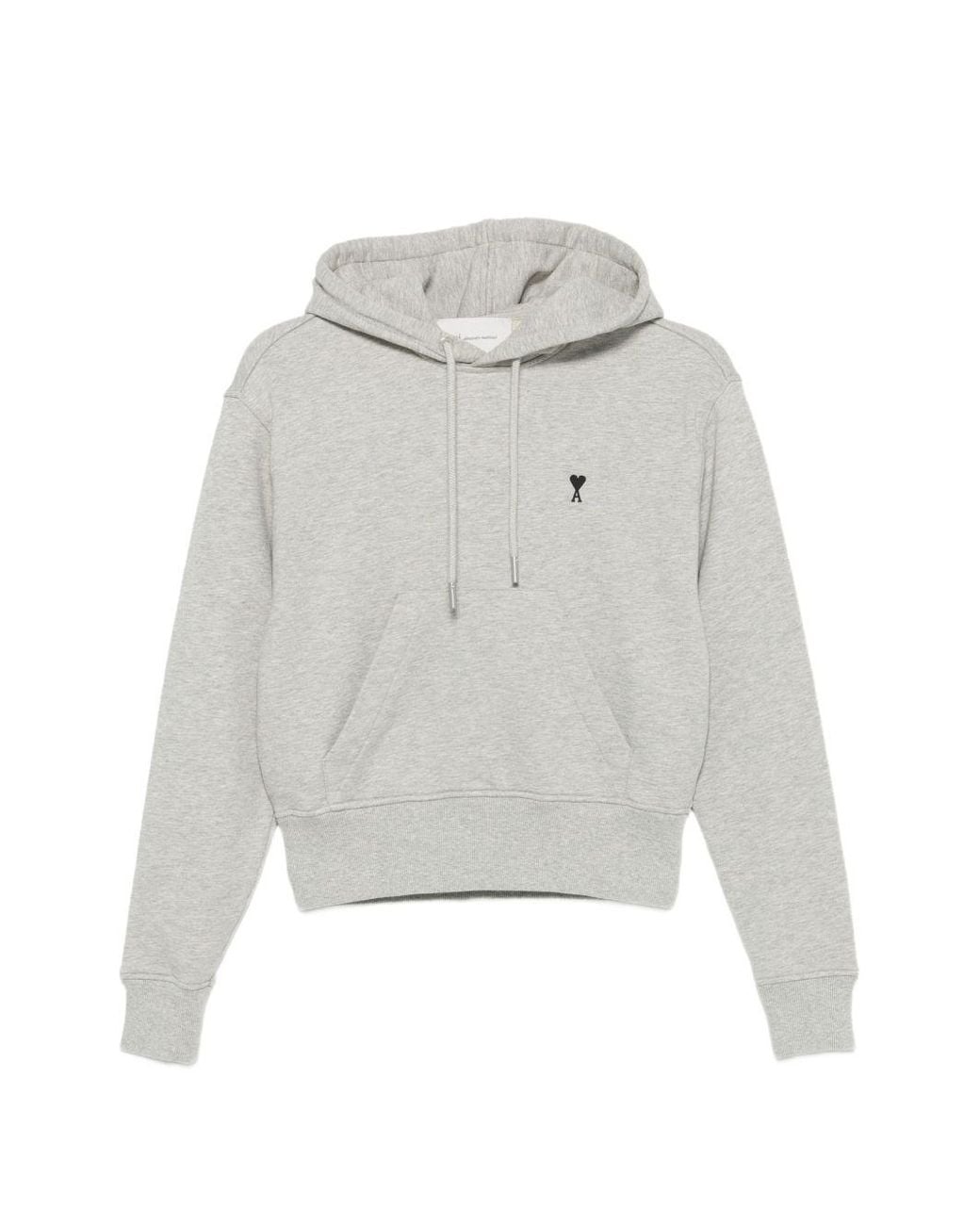 AMI White Ami De Coeur Cotton Hoodie
