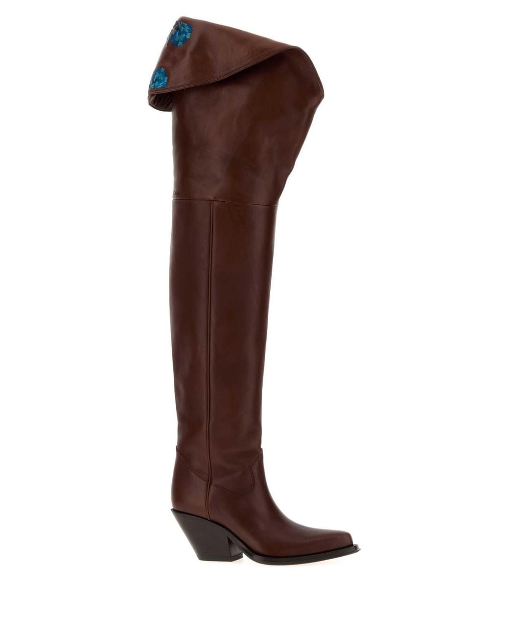 Chloé Brown Chloé Chocolate Leather Azelan Boots