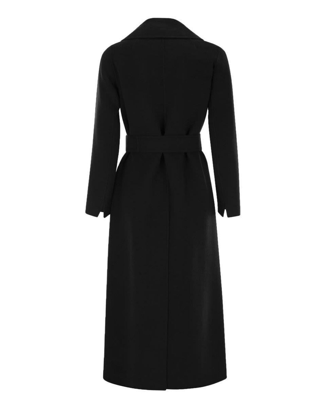 Max Mara Black Poldo Dressing Gown Coat