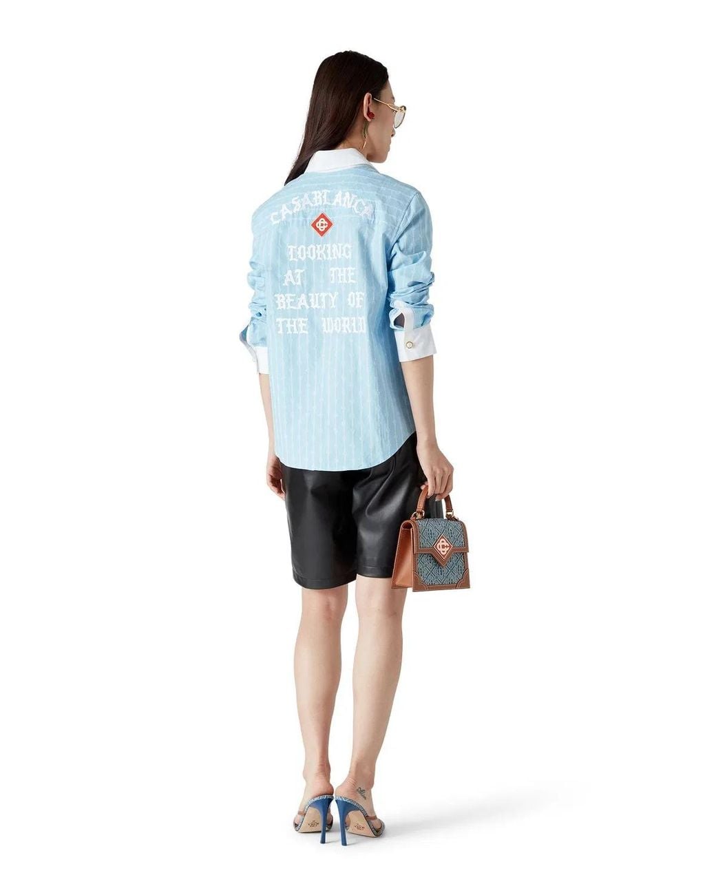 Casablanca Blue Laurel Classic Shirt