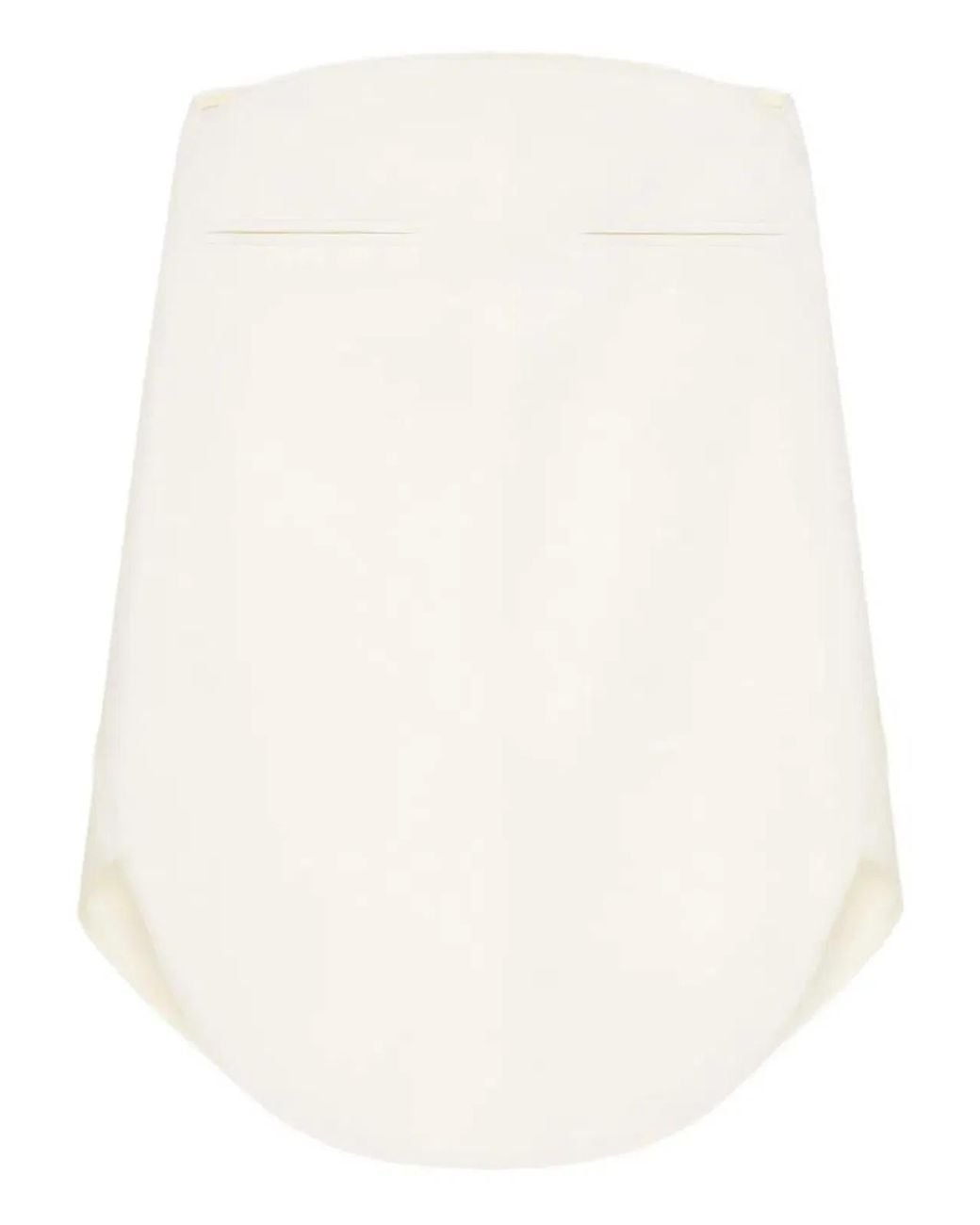 Courreges Natural Courregès High-Rise Pencil Skirt
