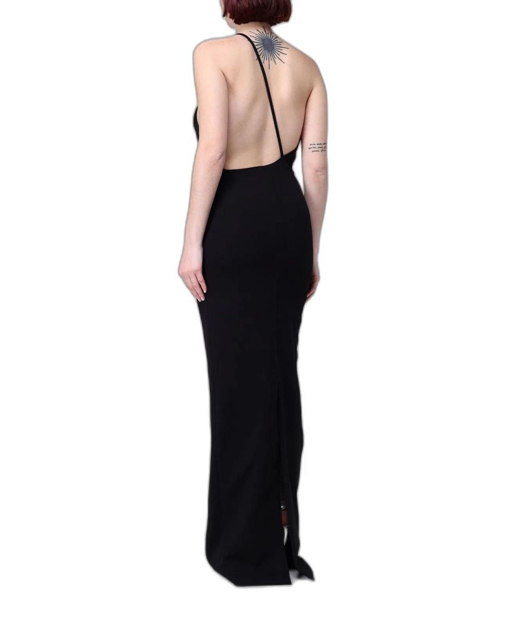 Solace London Black Alexandra Maxi Dress