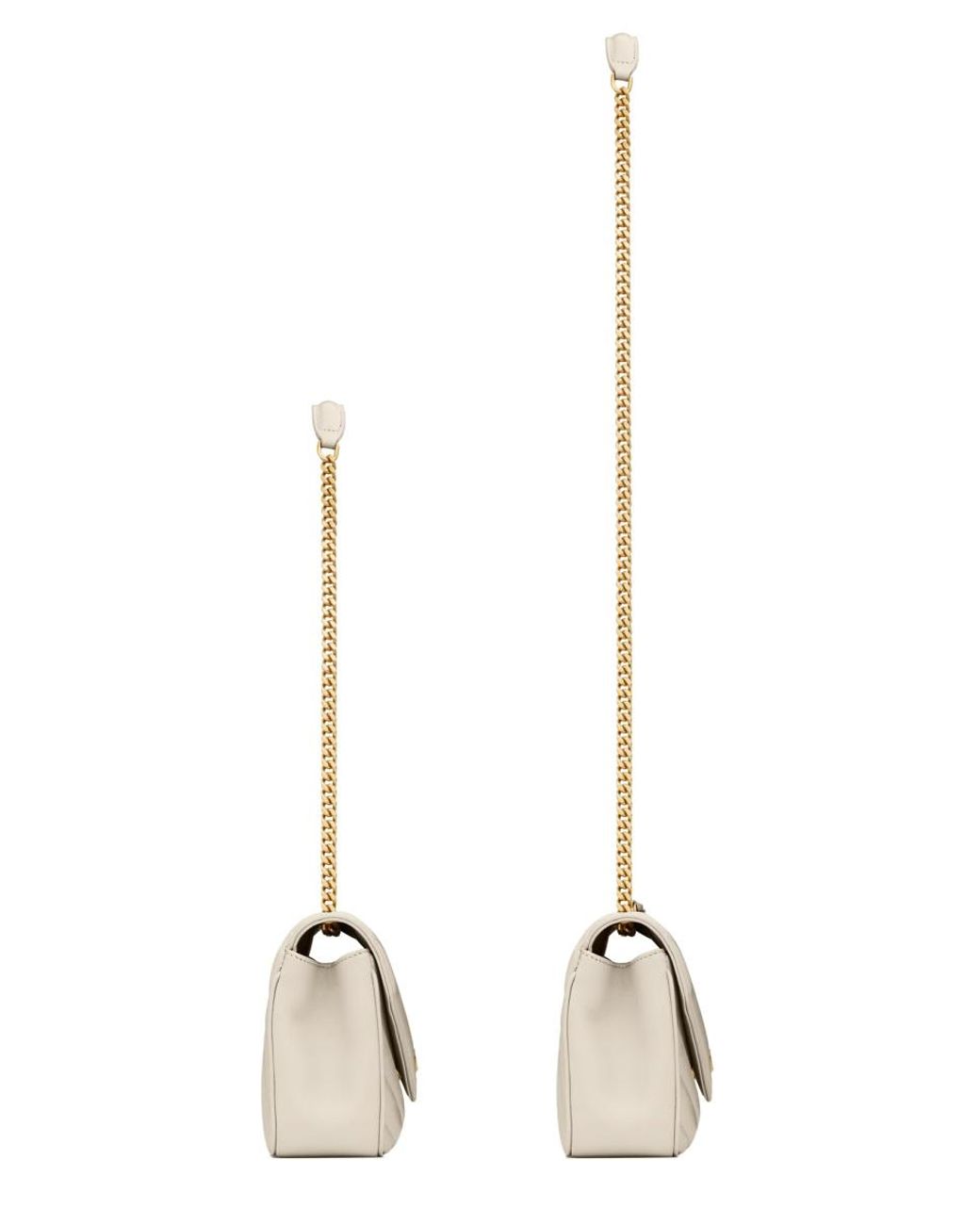 Saint Laurent Natural Loulou Small Bag Leather
