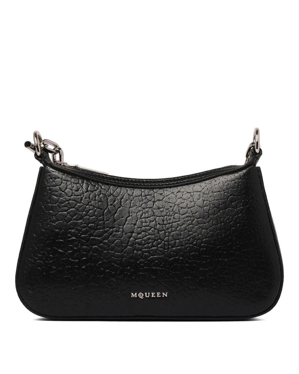 McQueen Black T-Bar Leather Mini Bag