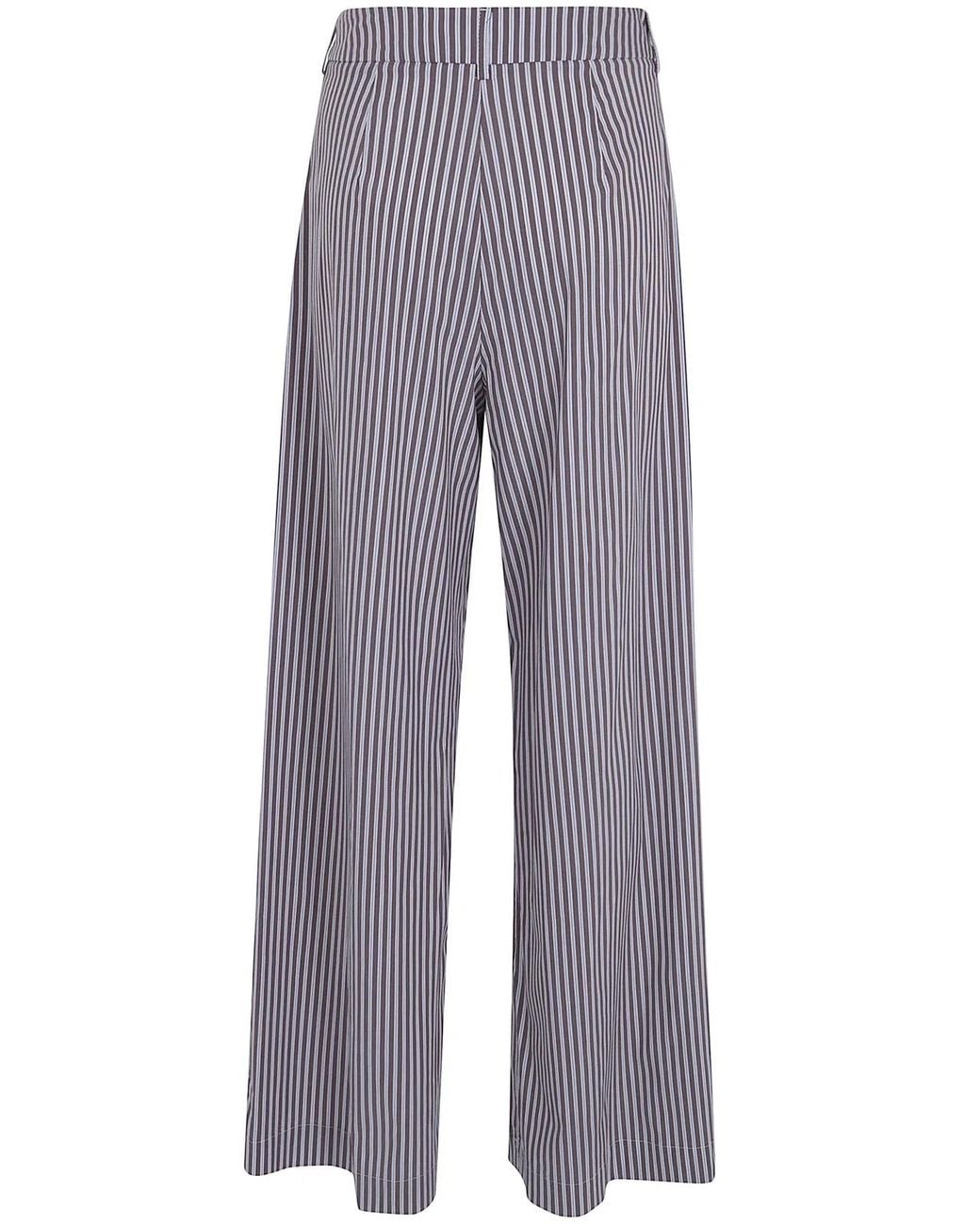 DR. HOPE Gray Wide Leg Pince Trousers