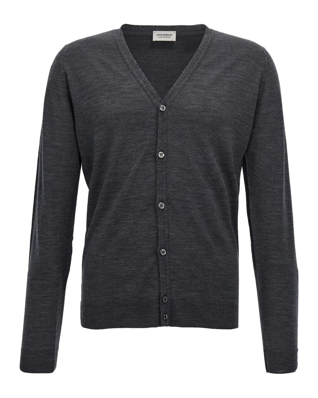 John Smedley Black 'Petworth' Cardigan for men