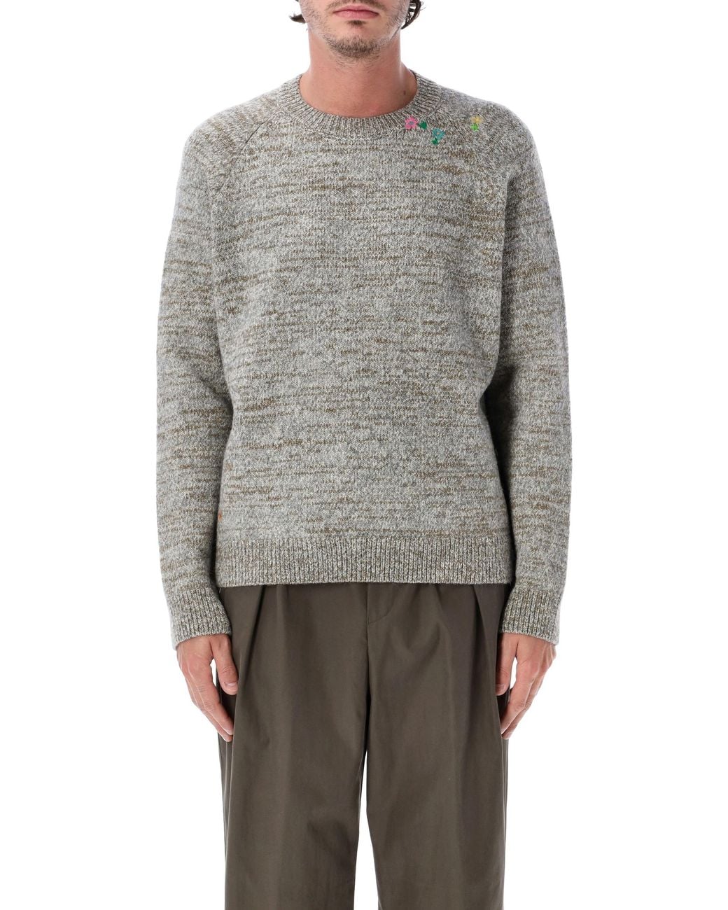 Dries Van Noten Gray Maba Crewneck for men