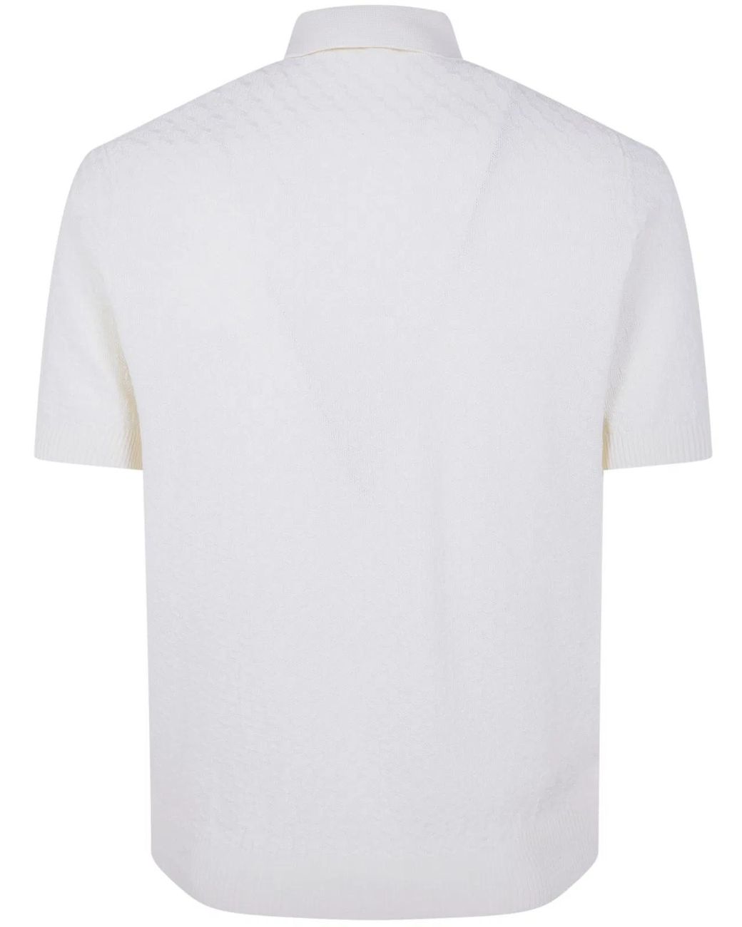 FILIPPO DE LAURENTIIS White Short Sleeves Polo Shirt for men