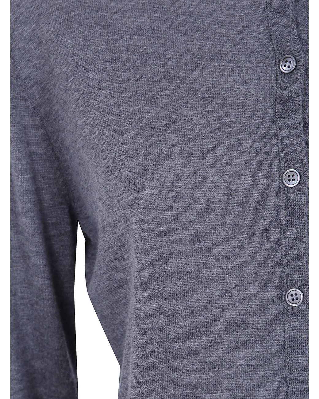 Nuur Blue Korean Double Breasted Cardigan