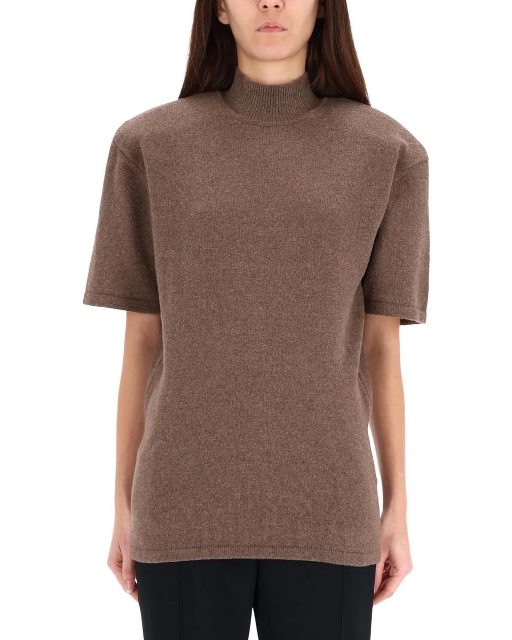 Jacquemus Brown Wool-Cashmere Sweater