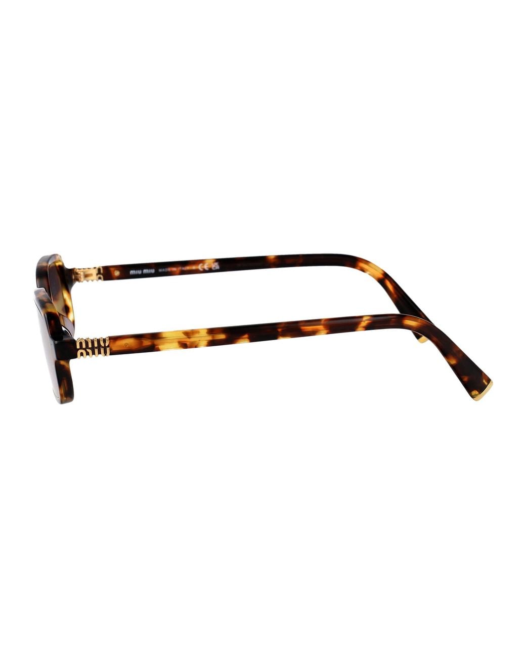 Miu Miu Brown Acetate Sunglasses