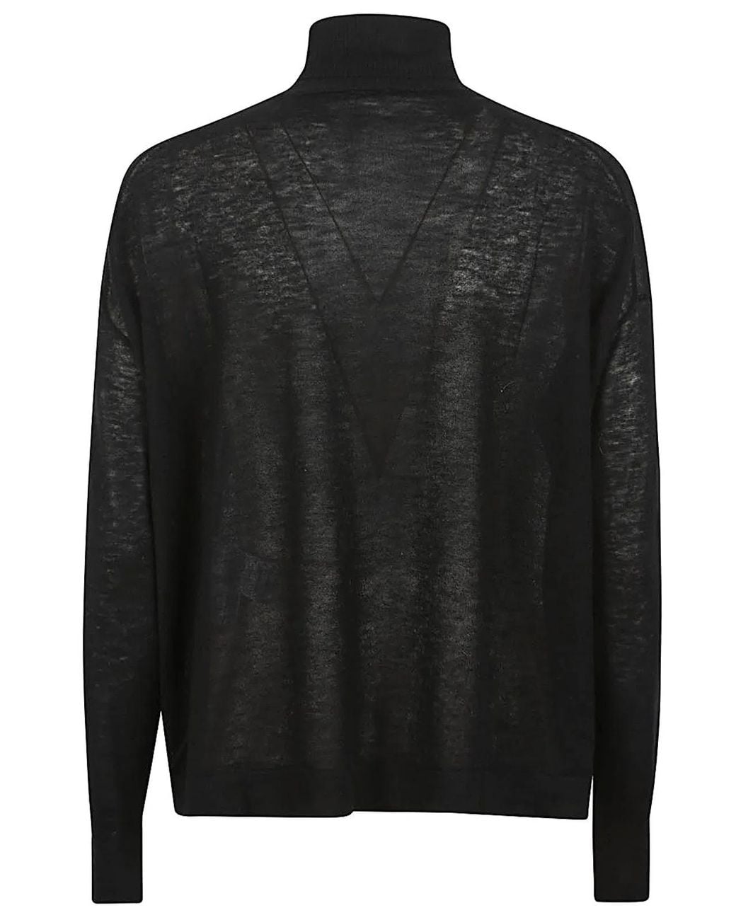 C.t. Plage Black Cashmere High-Neck Sweater