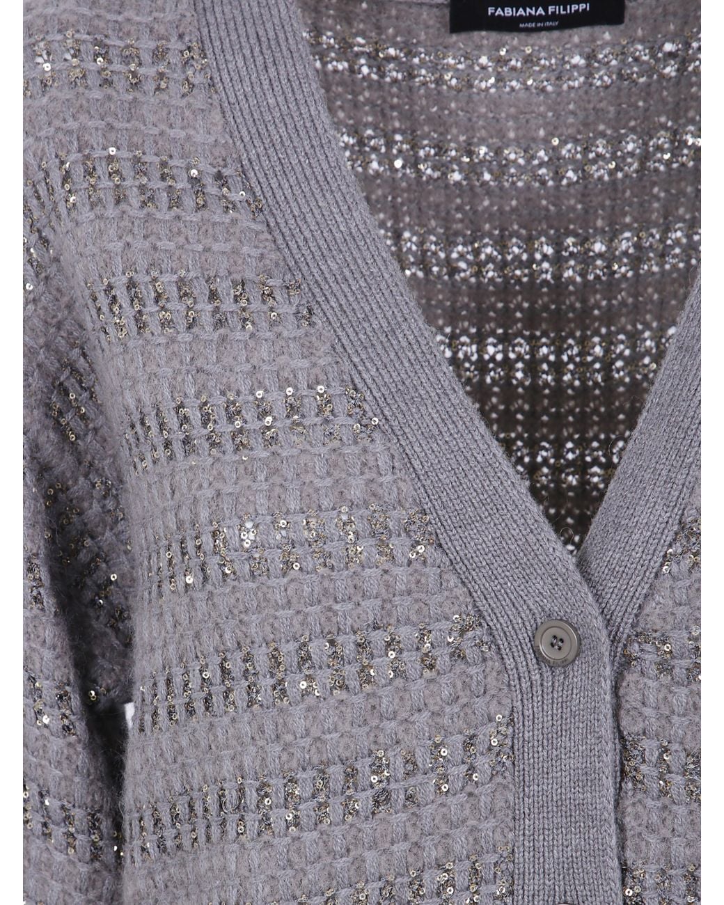 Fabiana Filippi Gray Cardigan
