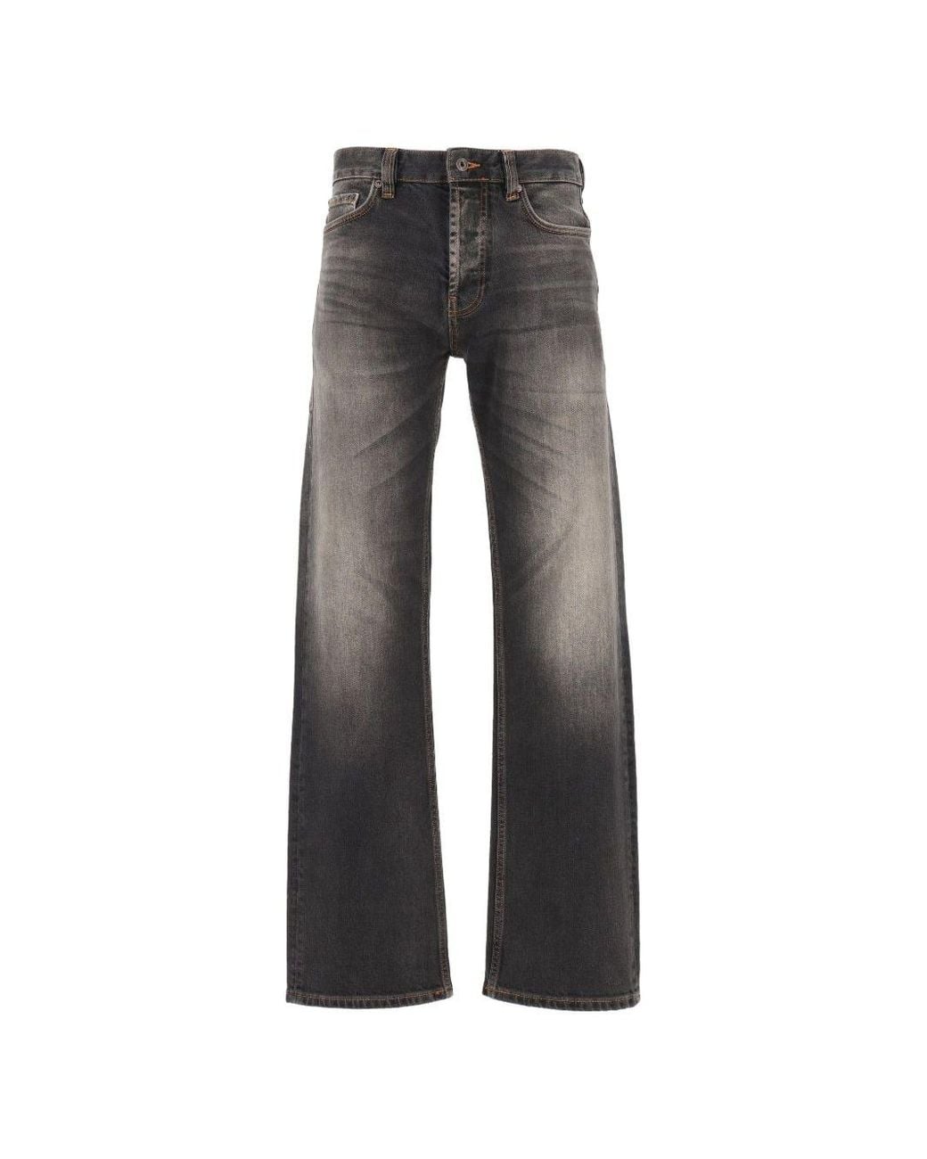 Emporio Armani Gray Denim Cotton Jeans for men
