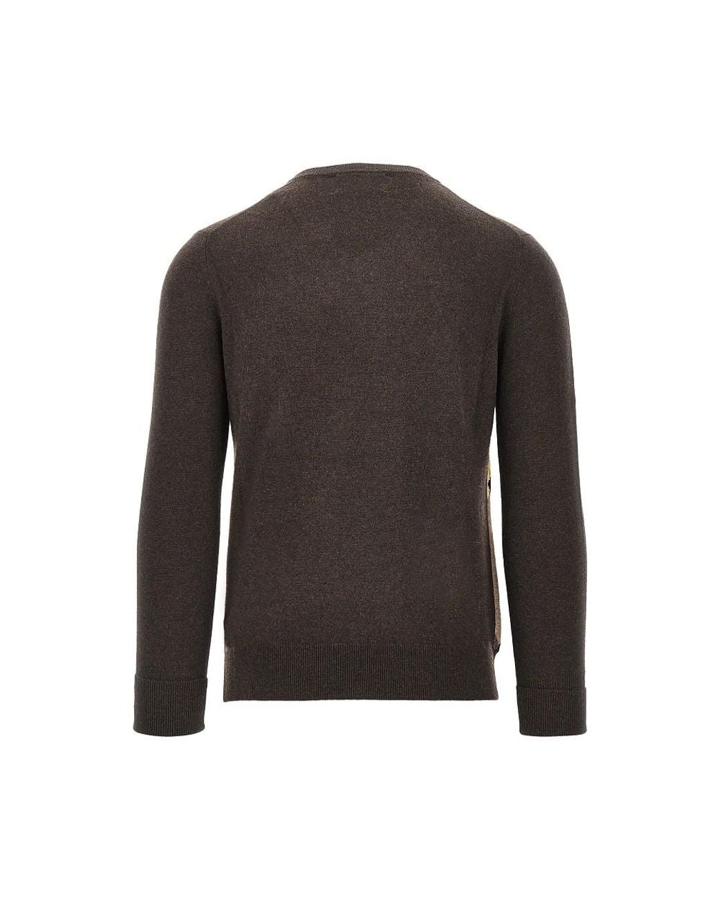 Ballantyne Black Lozenge Cashmere Sweater for men