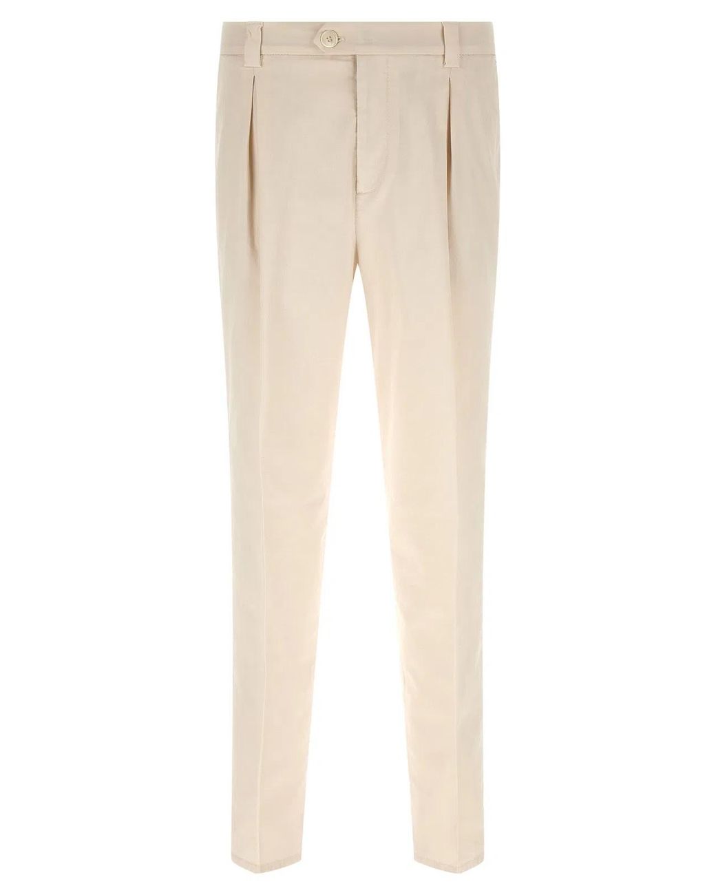 Brunello Cucinelli Natural Cotton Casual Pants for men