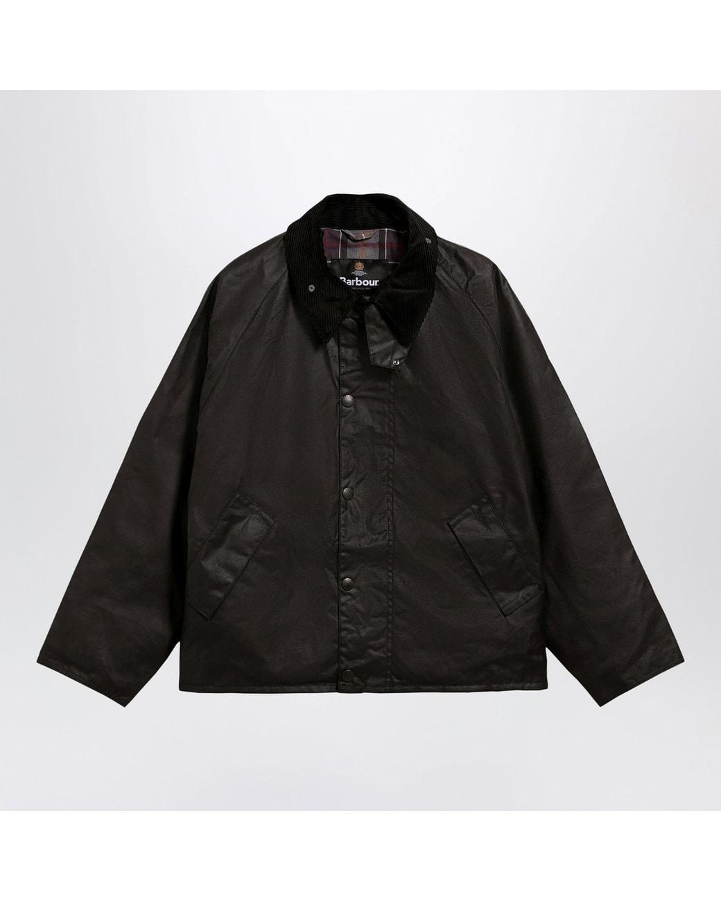 Barbour Black Os Transport Waxed Jacket for men