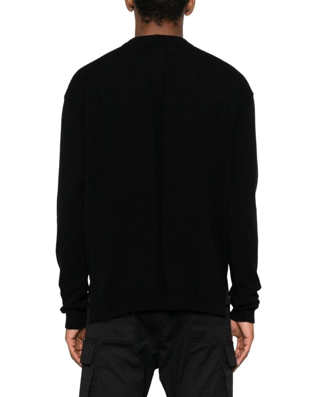 Rick Owens Black Cashmere Sweater for men