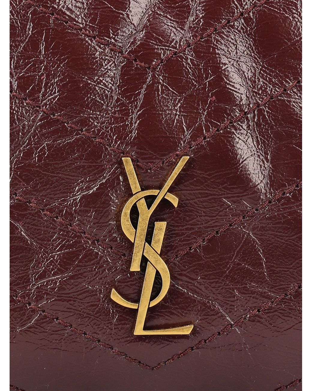 Saint Laurent Purple Small Niki Leather Tote Bag