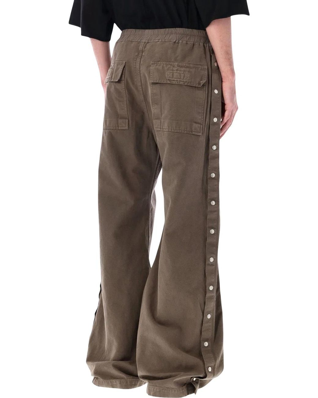 Rick Owens Brown Drkshdw Wide Pusher Pants for men