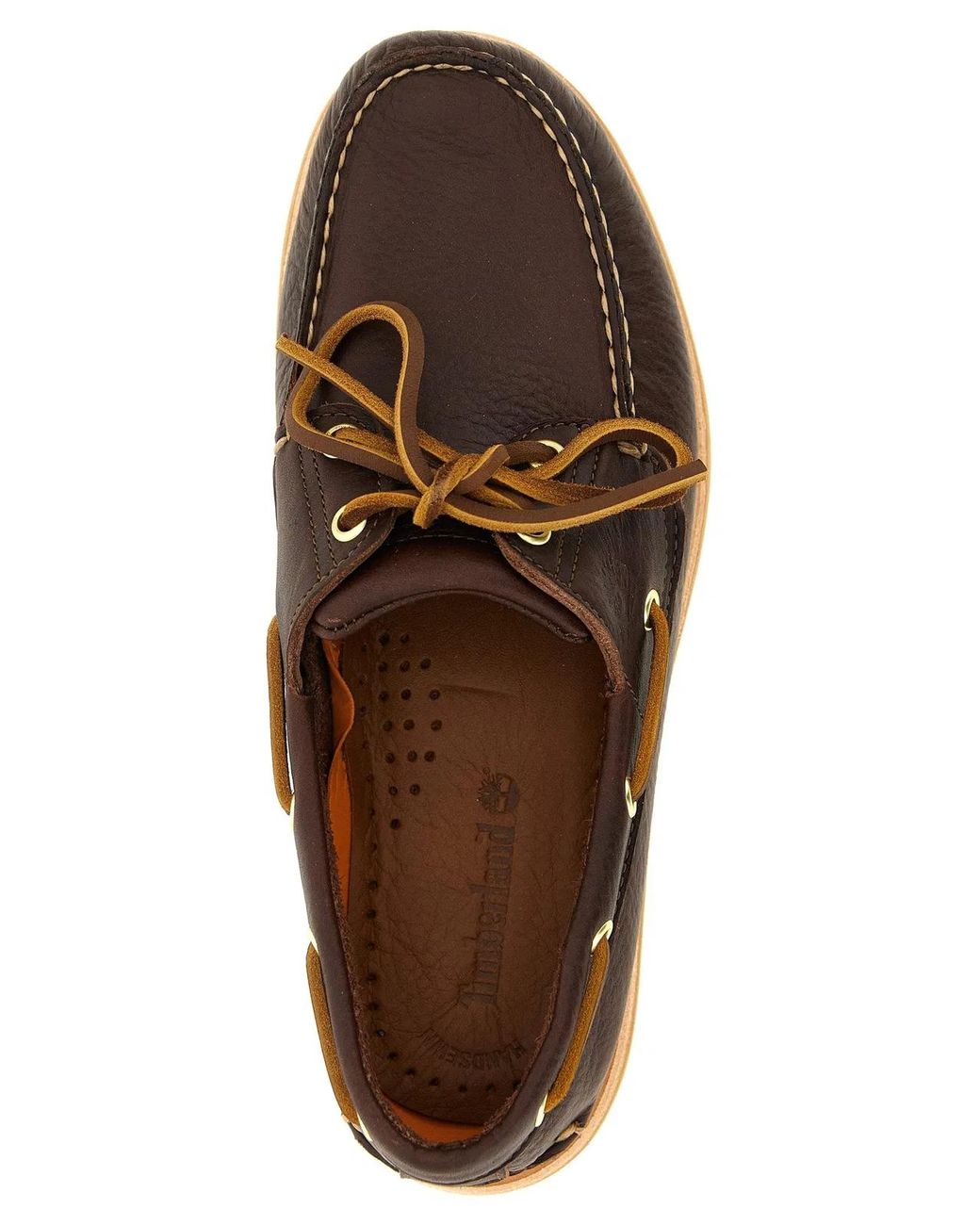 Timberland Brown 'Crafted' Boat Shoe for men