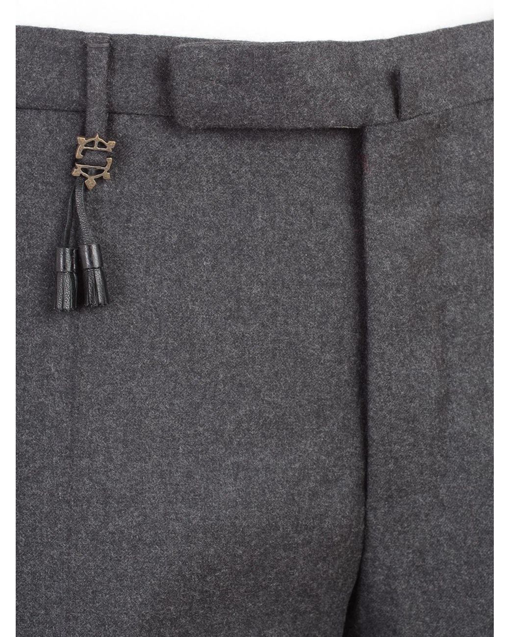 Incotex Blue Wool Pants for men