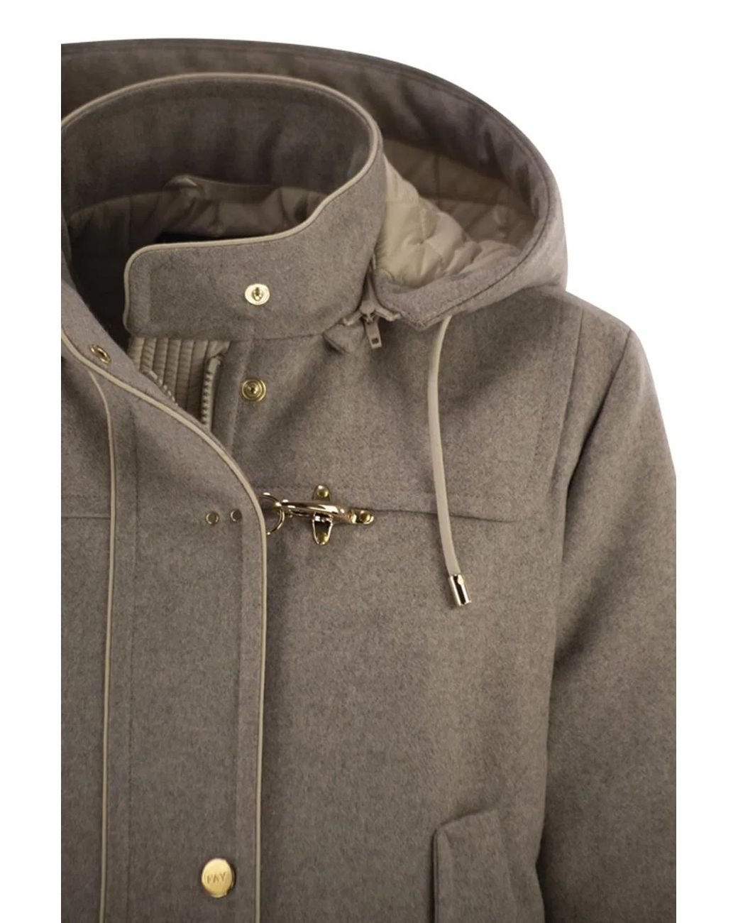 Fay Natural Wool And Cashmere Parka