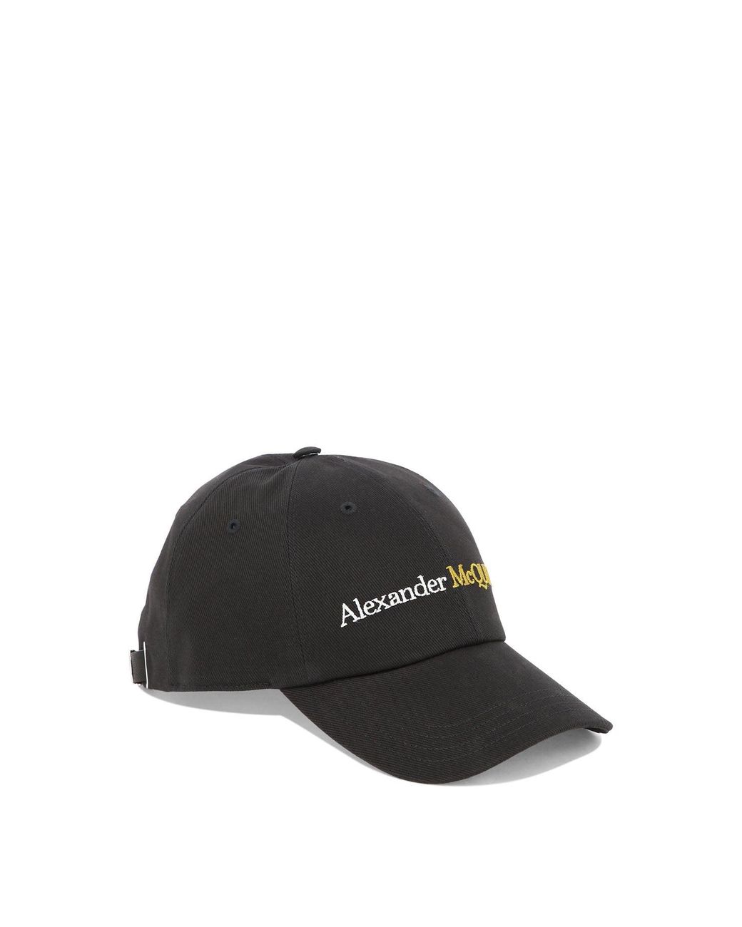 Alexander McQueen Black Logo Baseball Cap for men