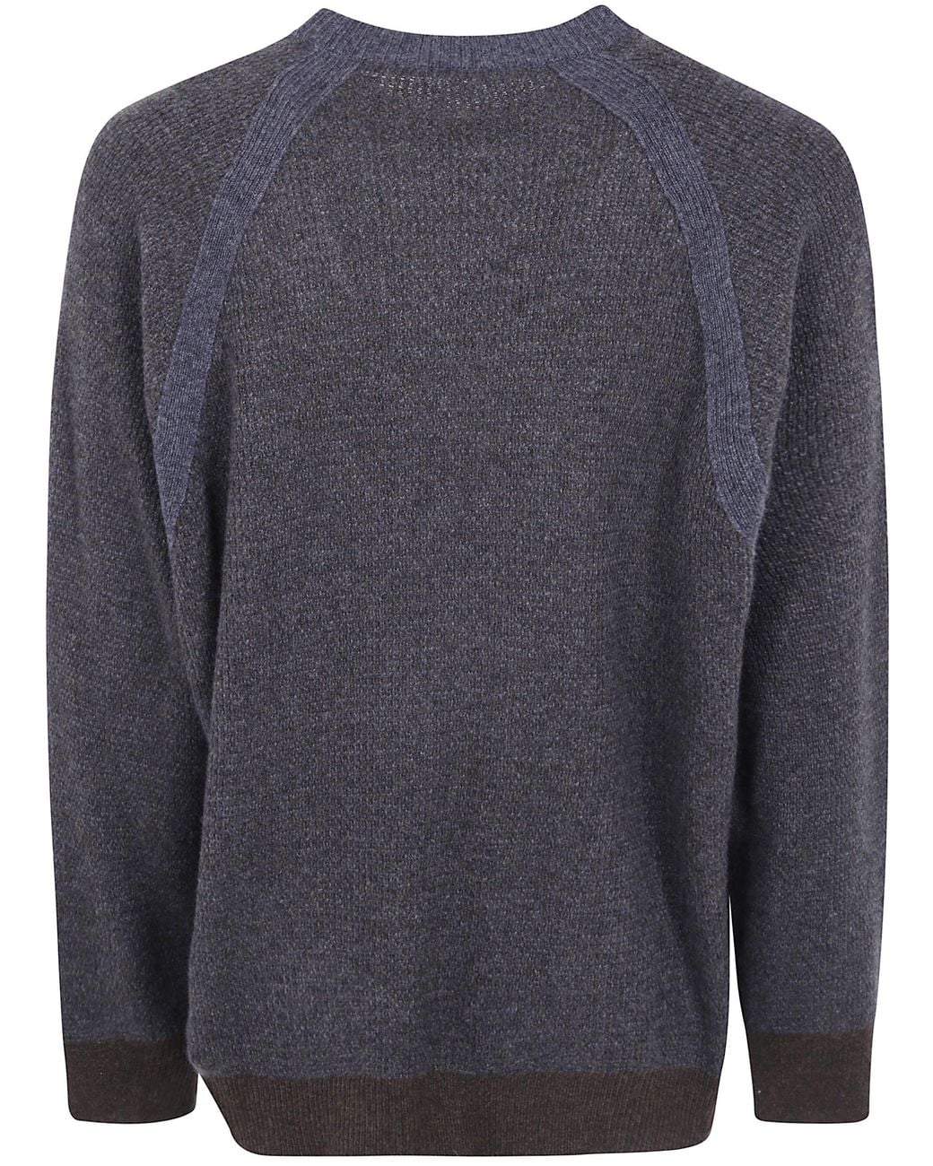 Ziggy Chen Gray Oversized Raglan Sweater for men