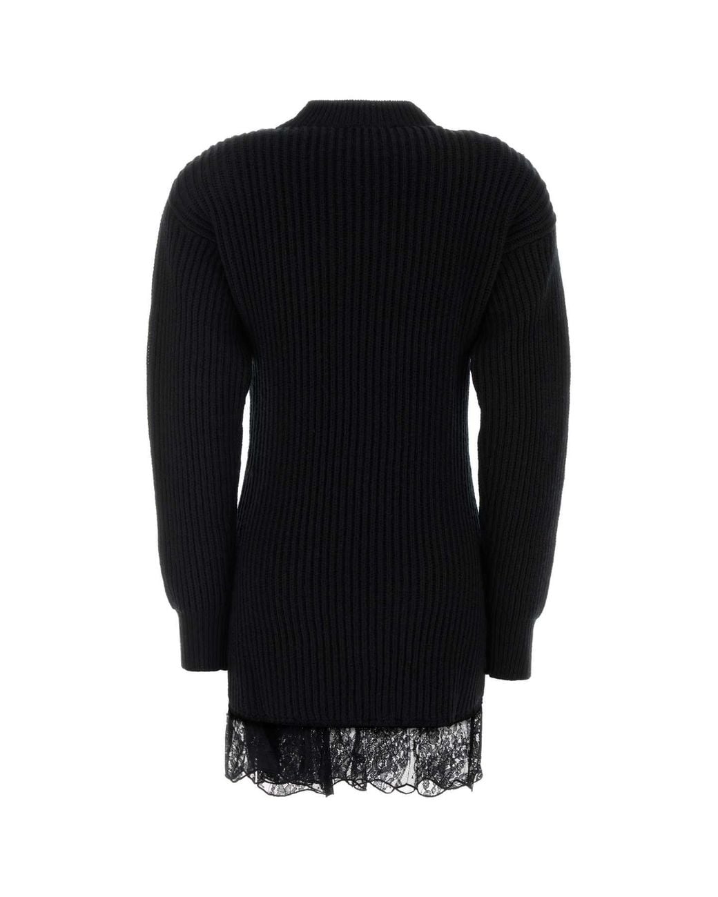 GIUSEPPE DI MORABITO Black Abito Zip E Pizzo