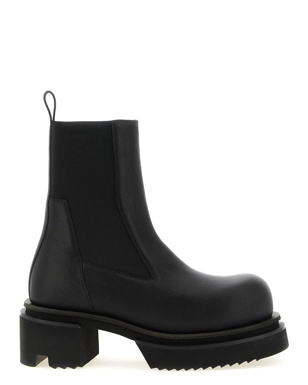 Rick Owens Black Goatskin Ankle Boots for men