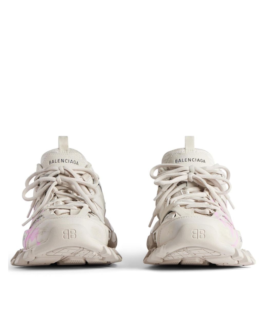 Balenciaga Pink Track Signature Sneaker
