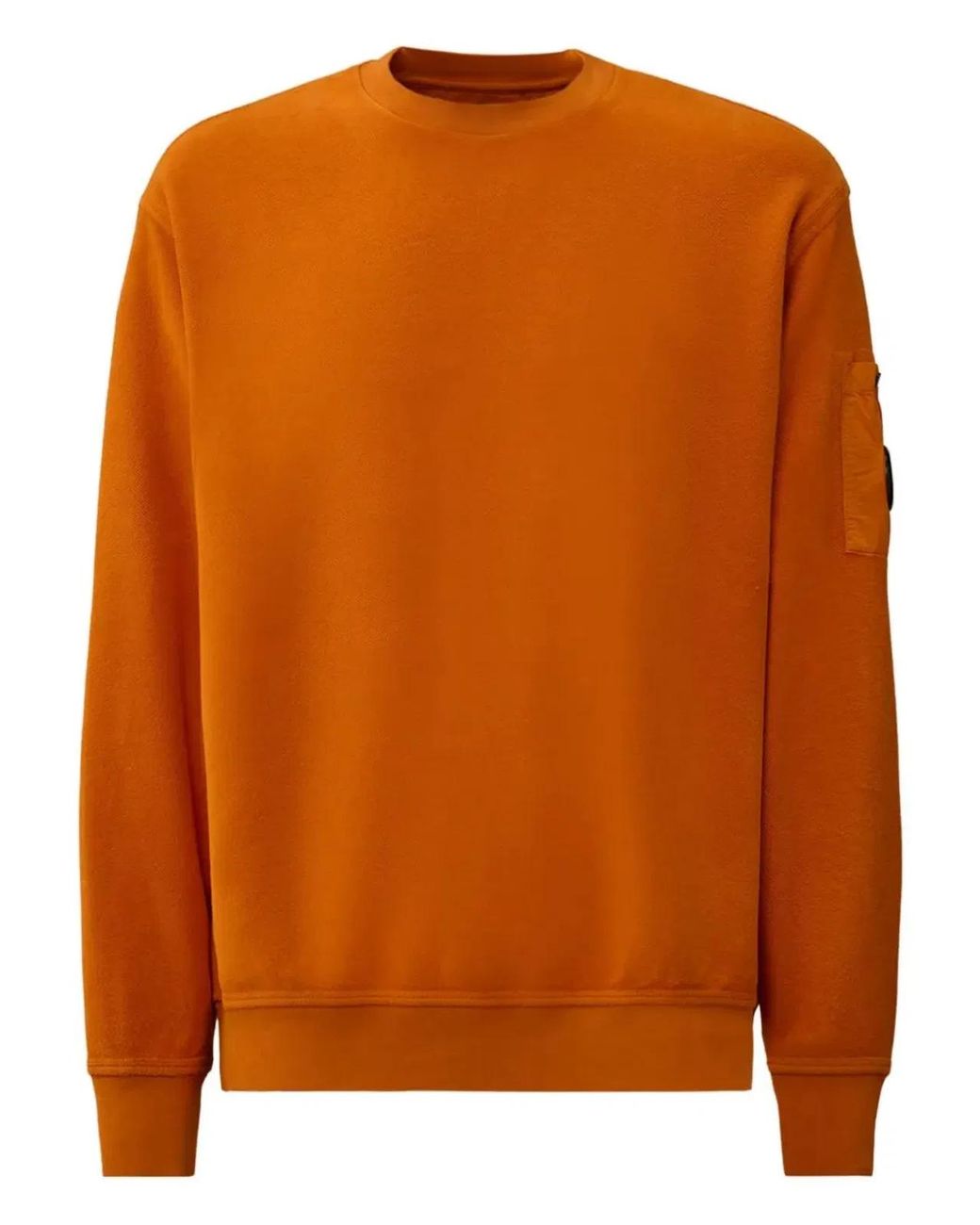 C P Company Orange C.P.Company Sweatshirt With Lens Pocket for men