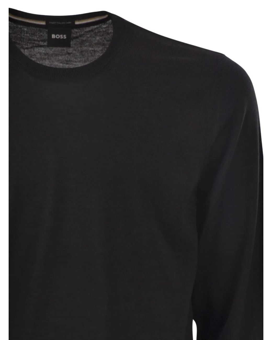 Boss Black Slim Fit Crew Neck Jumper for men
