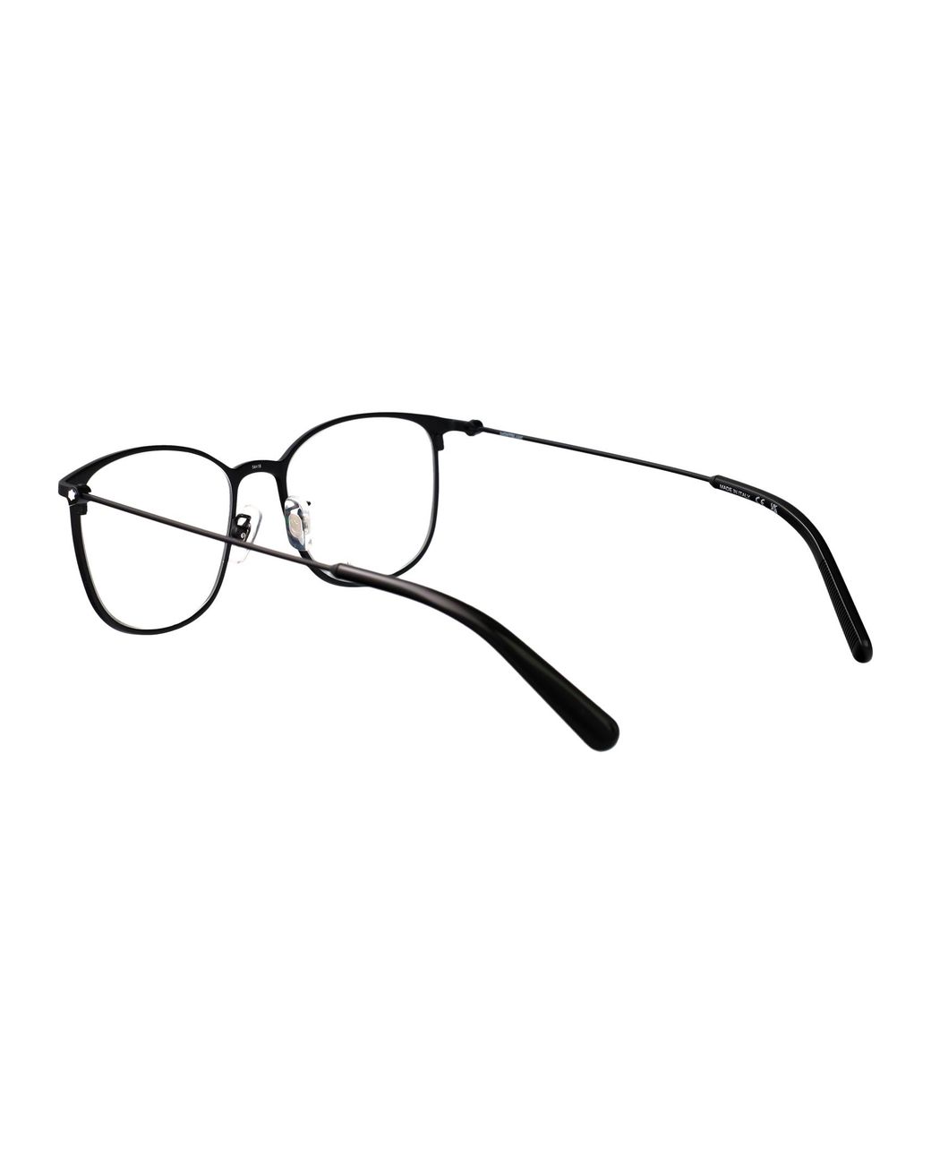 Montblanc Brown Transparent Metal Glasses for men