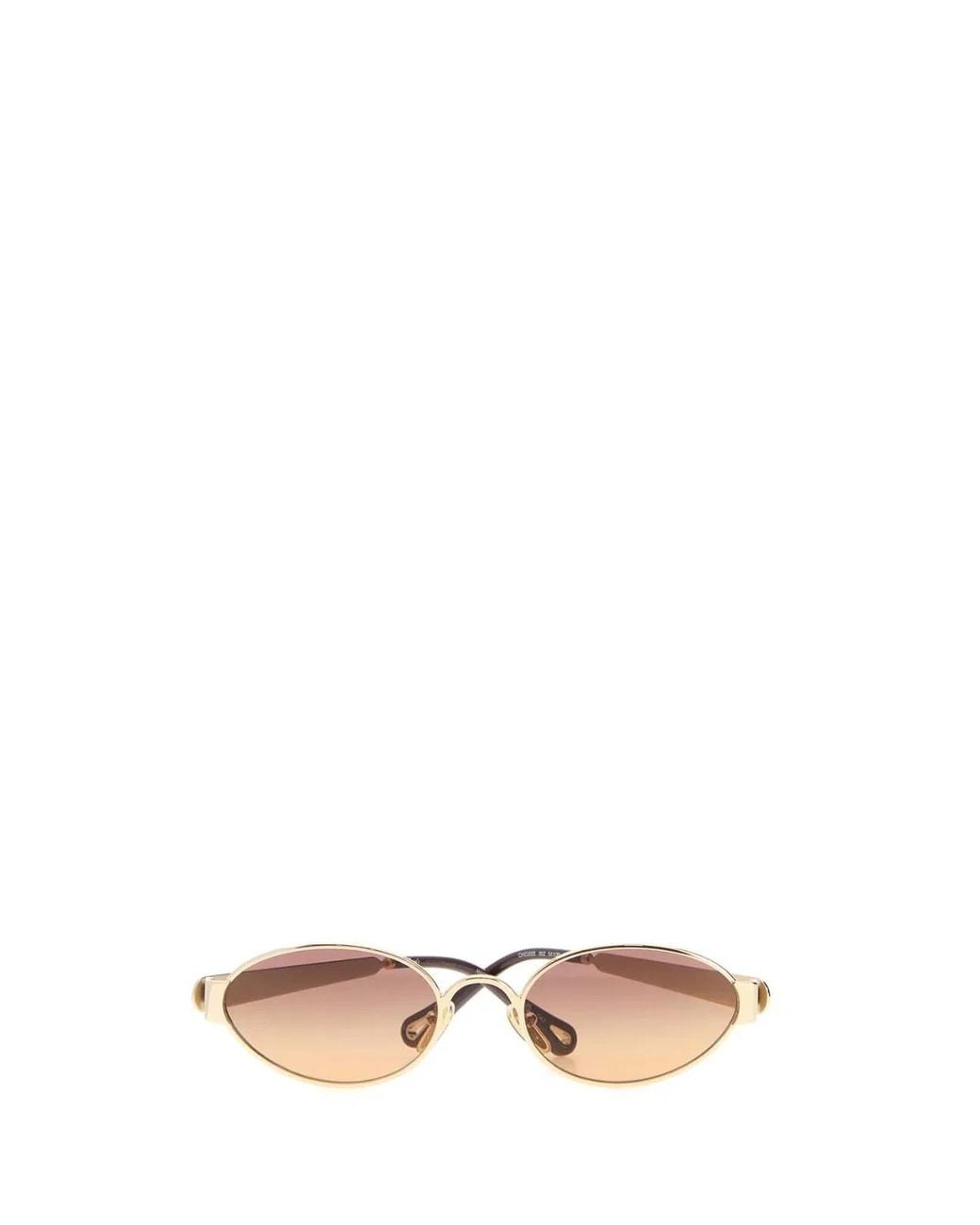 Chloé Brown Metal Holly Sunglasses