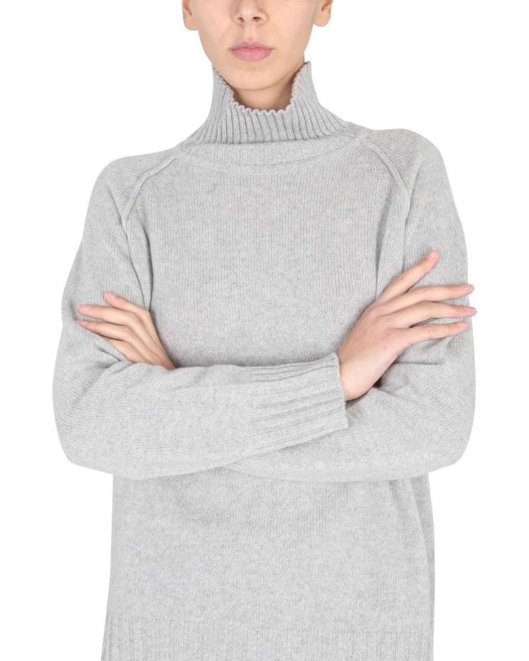 Stefano Mortari Gray Turtleneck Shirt