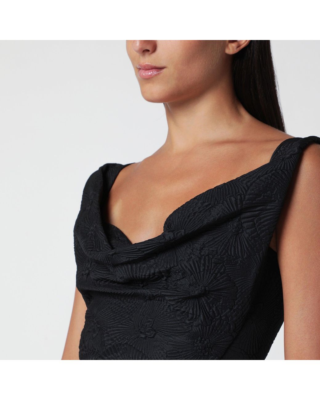 Vivienne Westwood Black Sleeveless Jacquard Dress