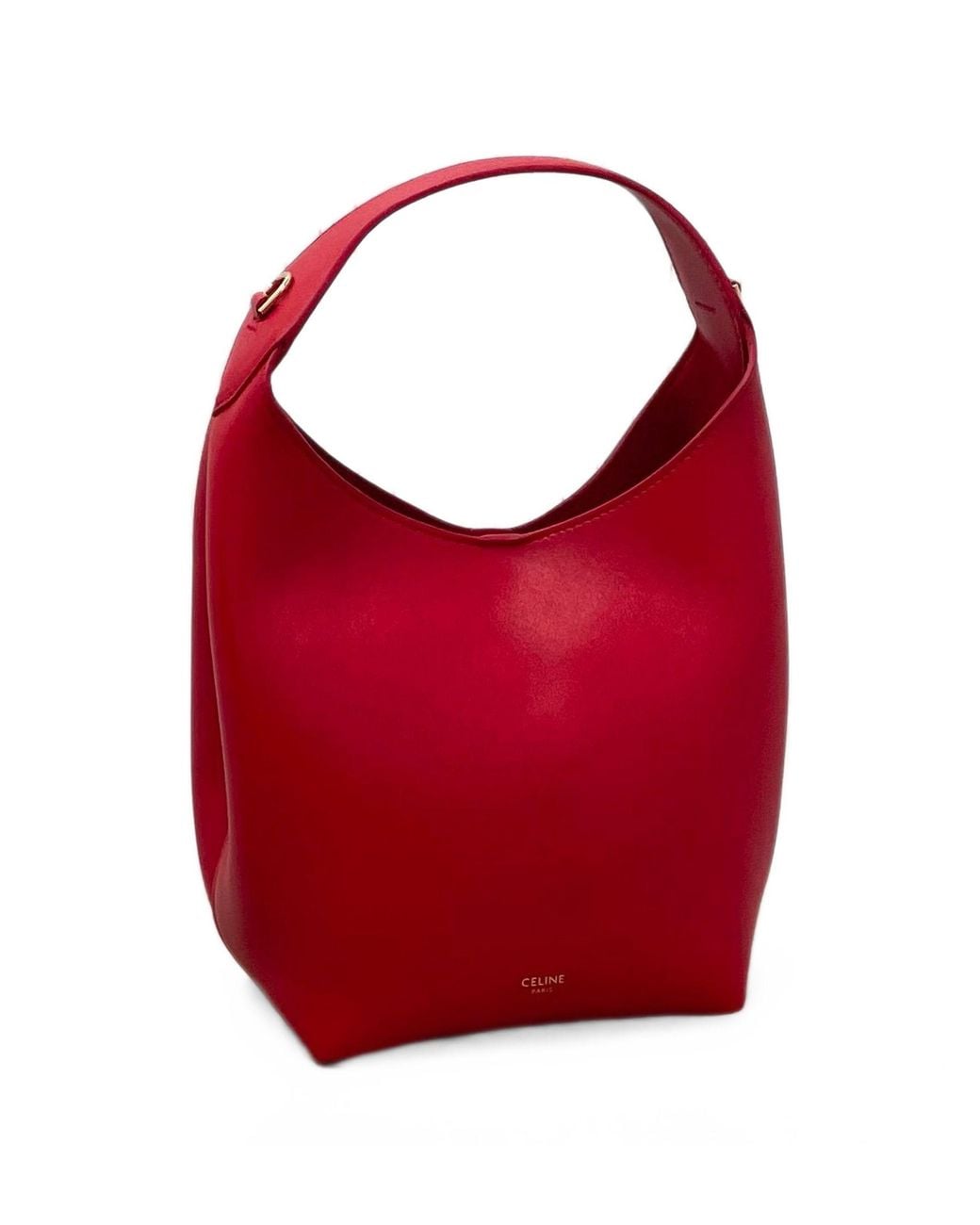 Céline Red Small Hobo