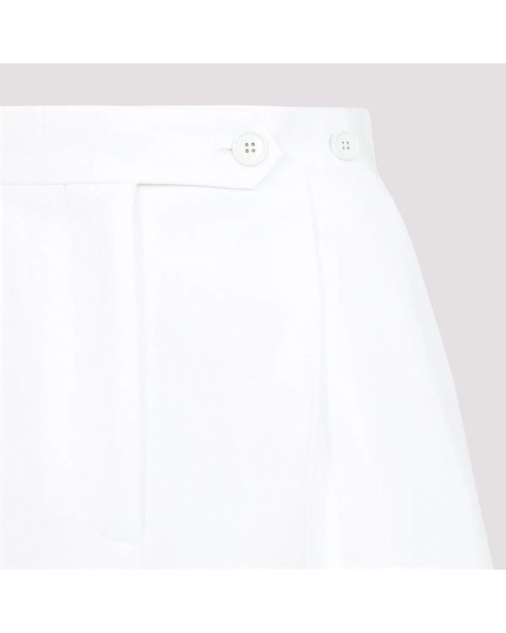 Givenchy White Wide Trousers