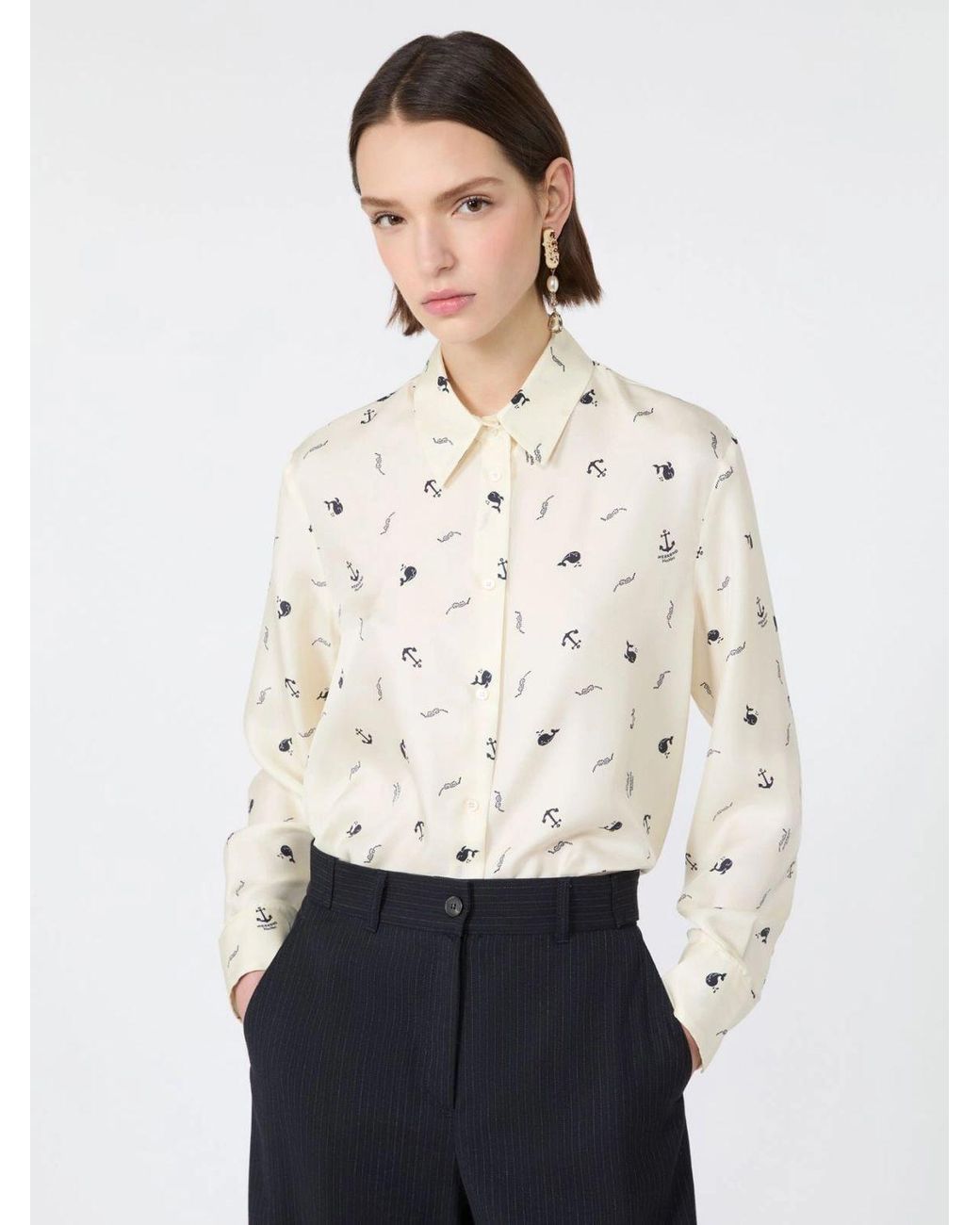 Weekend by Maxmara White Wkdpavido Shirt